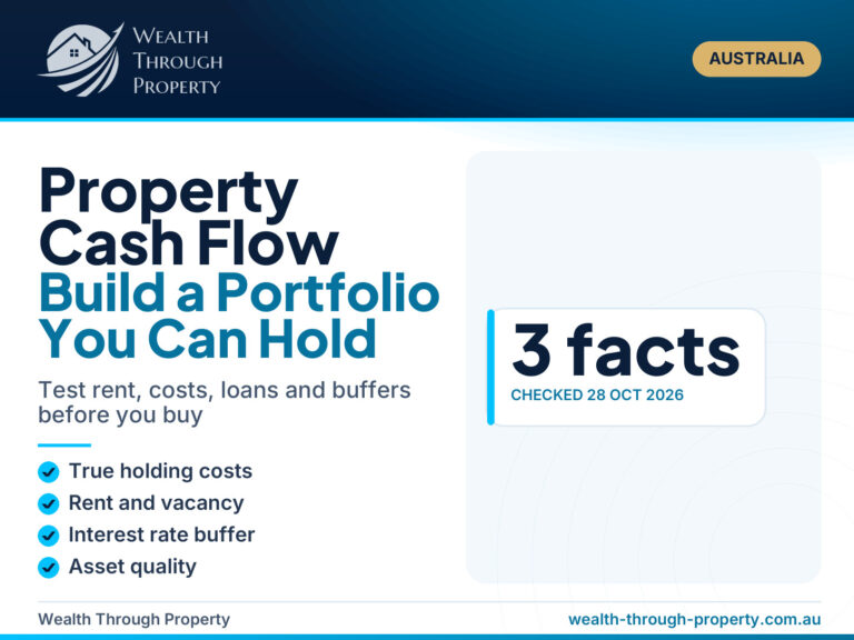Property cash flow guide cover: build a portfolio you can hold
