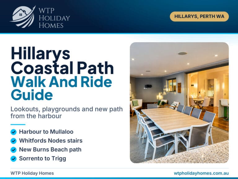 WTP cover for the Hillarys coastal path guide, walking and riding from Hillarys Boat Harbour to Mullaloo and Burns Beach