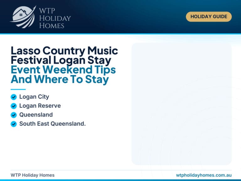 Featured image for a Logan event stay guide about Lasso Country Music Festival and Summer’s Greenview Retreat in Logan Reserve.