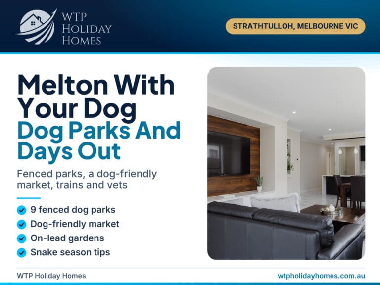 Melton dog parks guide cover with the fenced side walkway at Willows Arena House, a pet-friendly Strathtulloh stay