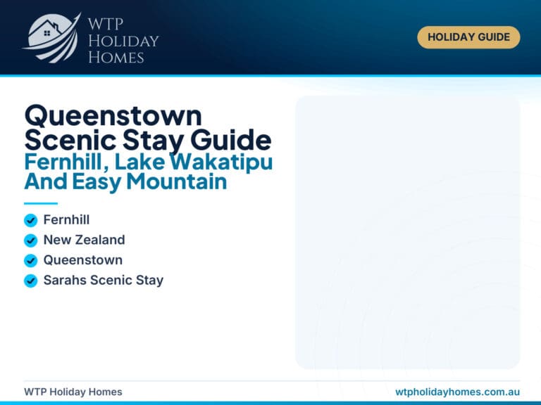Queenstown scenic stay guide featuring Fernhill, Lake Wakatipu, mountain views and scenic Queenstown activities.