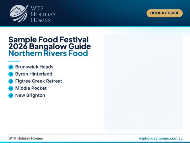 Sample Food Festival 2026 Bangalow guide showing Northern Rivers food stalls, local producers and a spring hinterland festival.