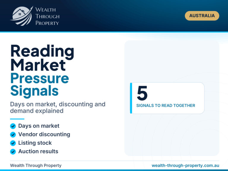 Cover graphic for a guide to reading short-term property market pressure signals