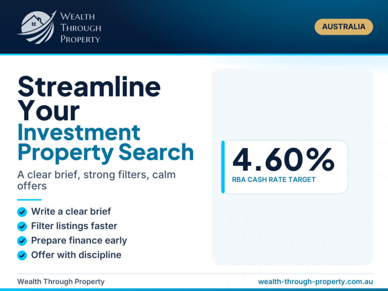 Streamline your investment property search: a clear brief, strong filters and a disciplined offer process