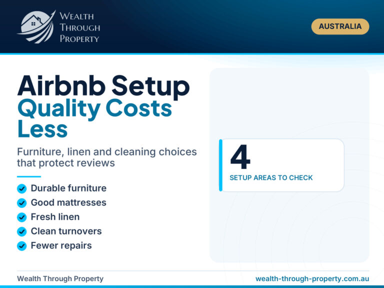 Airbnb setup quality guide cover for furnishing an Airbnb