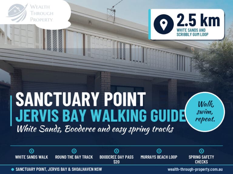 WTP cover for walks near Sanctuary Point, Jervis Bay: White Sands walk, Booderee tracks and spring walking tips