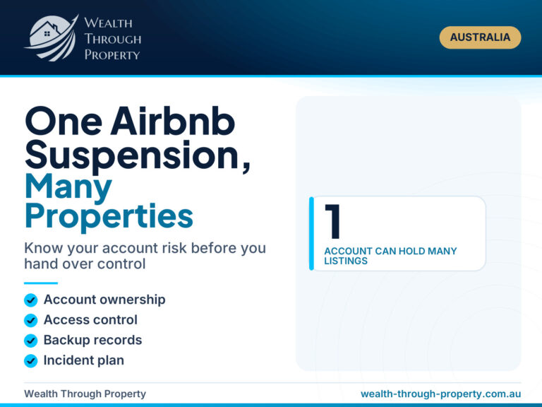 Wealth Through Property cover: how one Airbnb account suspension can affect many properties