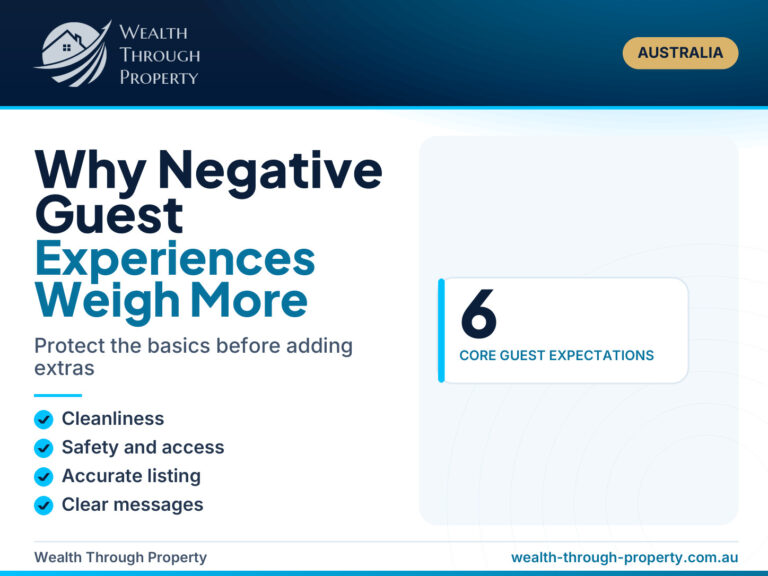 Wealth Through Property cover: why negative Airbnb guest experiences weigh more than positive ones